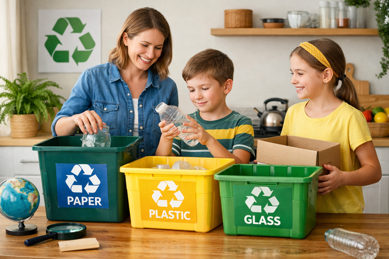 IMG_1858 A family sorting through recycling
